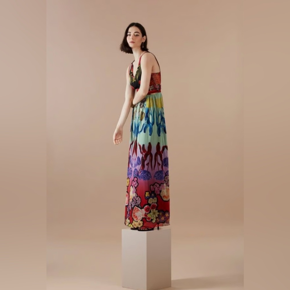 Desigual Helsinki Floral Maxi Dress size 6 - Picture 3 of 9